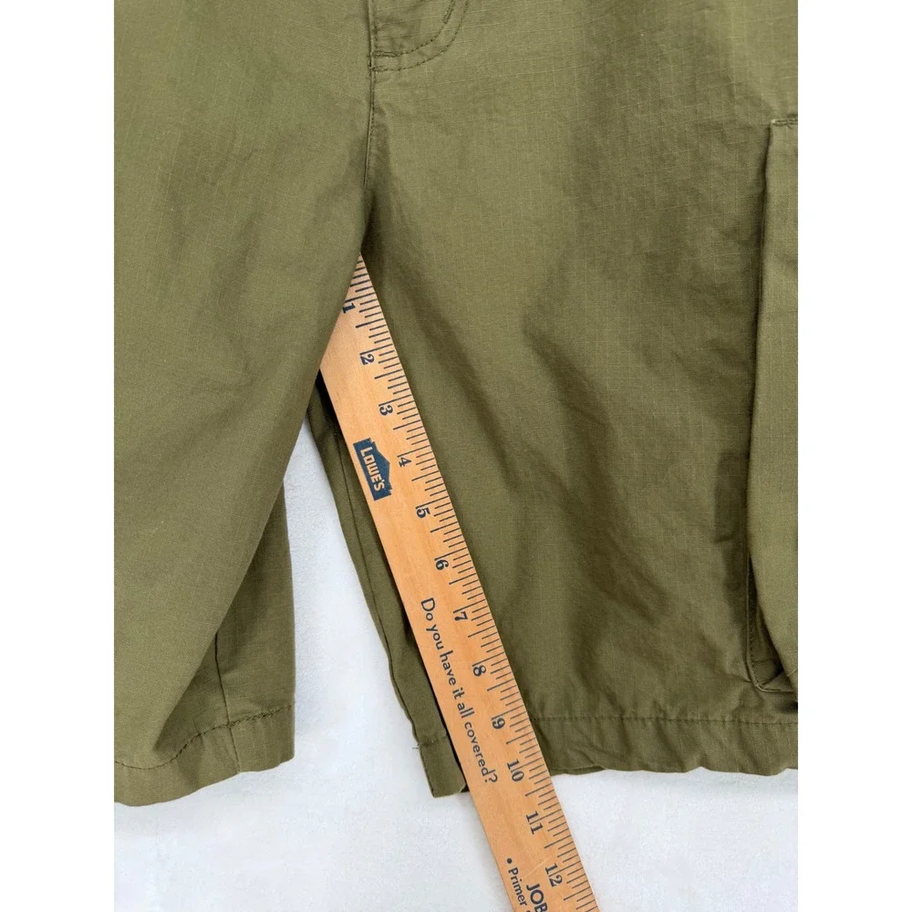 Nike Mens Cargo Shorts Olive Green Ripstop Cotton 613644-322 Size 34
